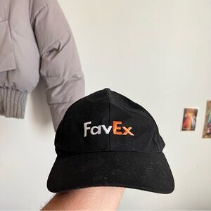 FavEx Black Logo Baseball Cap